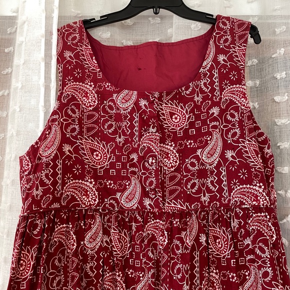 ♥️Deep red cottage core style dress♥️ - Picture 2 of 5